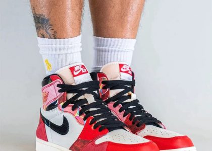 fake jordan 1 high og spider man: across the spider verse