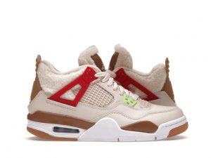 Fake Air Jordan 4 Sneaker Room x The Game Red Denim (1)